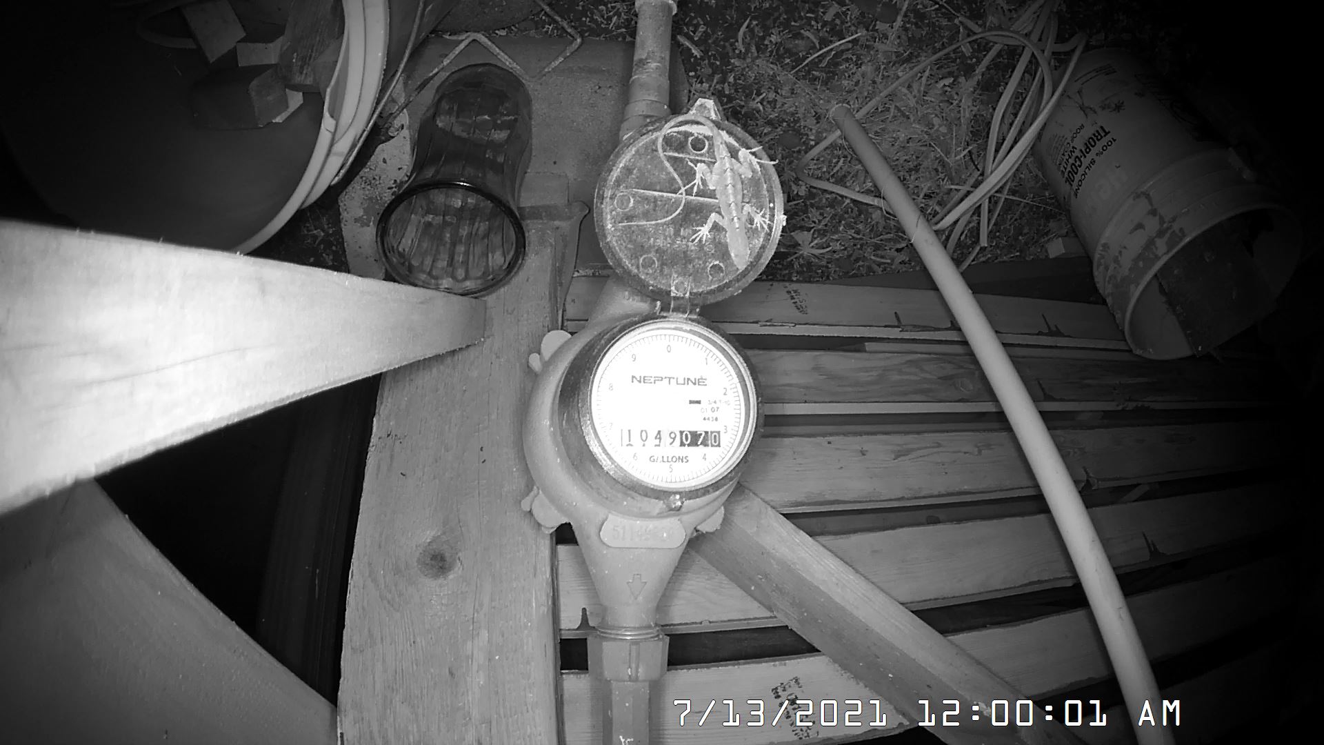 Meter image for July 2021, reading period 1