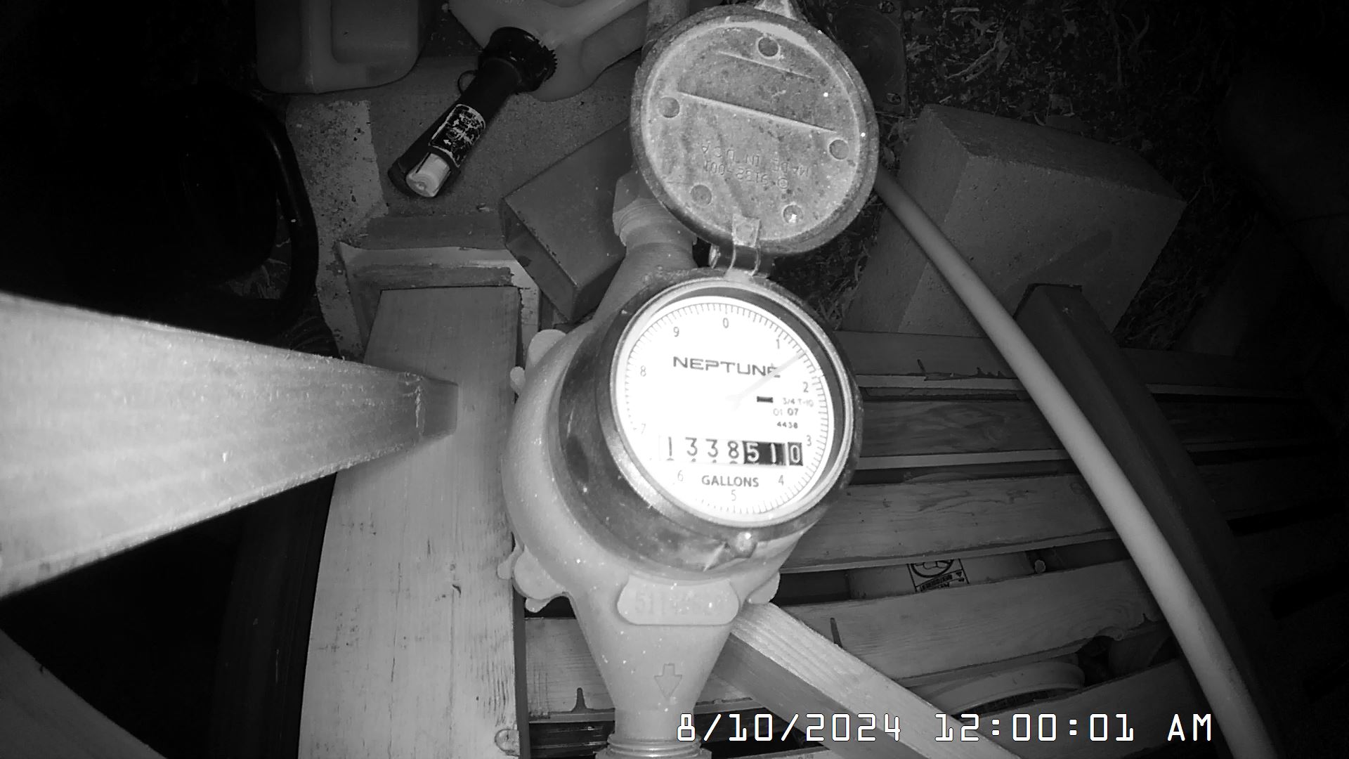 Meter image for August 2024, reading period 1
